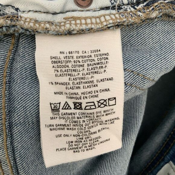 Pilcro and the Letterpress Slim Straight Jeweled Raw Hem Jeans - Picture 6 of 8